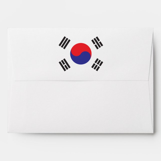Flag of South Korea Envelope (Back (Top Flap))