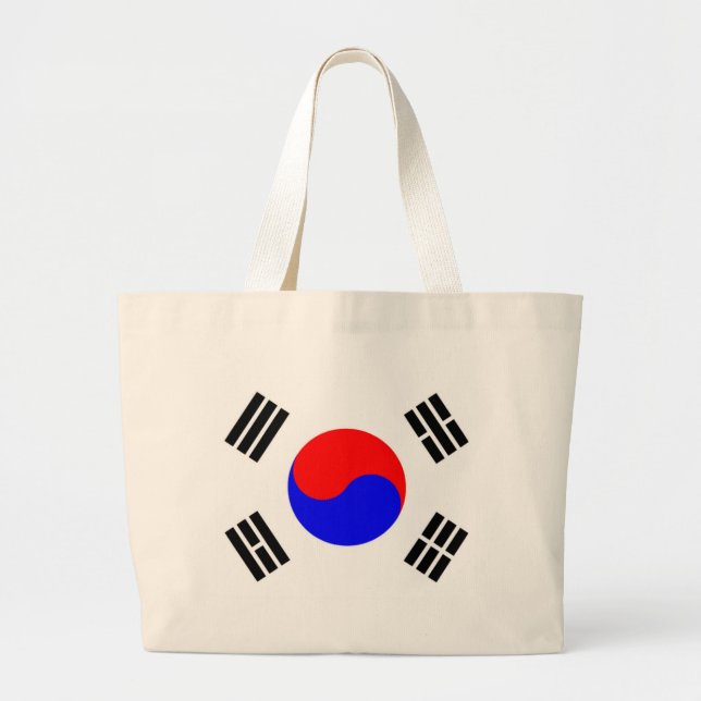 Flag of South Korea Large Tote Bag (Front)