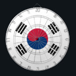 Flag of South Korea Metal Cage Dartboard<br><div class="desc">Flag of South Korea Metal Cage Dartboard</div>