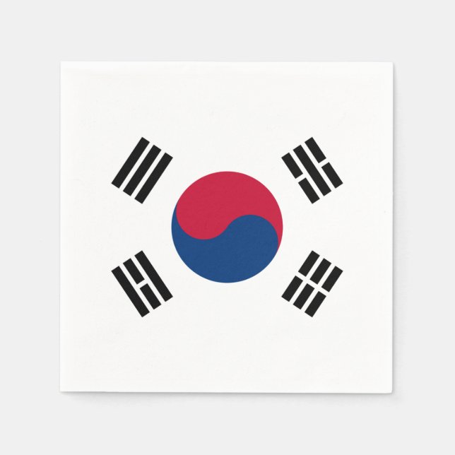 Flag of South Korea Paper Napkins (Front)