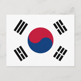 Flag of South Korea Postcard