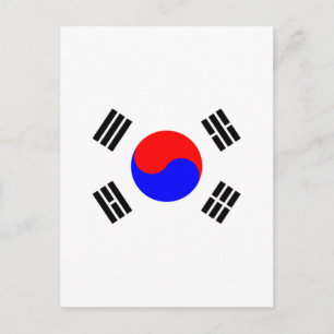 Flag of South Korea Postcard