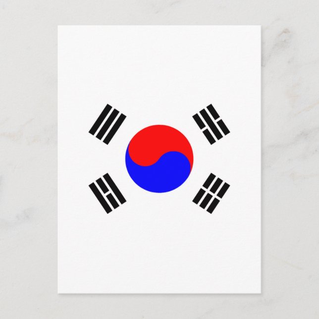 Flag of South Korea Postcard (Front)