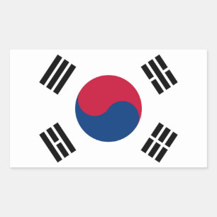 Flag of South Korea Rectangular Sticker