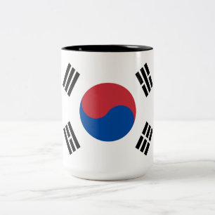 Flag of South Korea (ROK) Two-Tone Coffee Mug