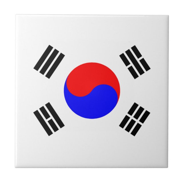 Flag of South Korea Tile (Front)