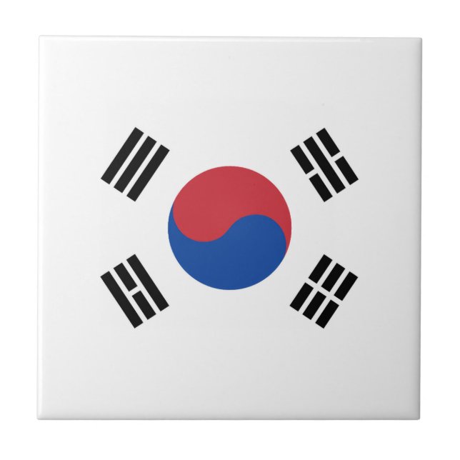 Flag of South Korea Tile (Front)