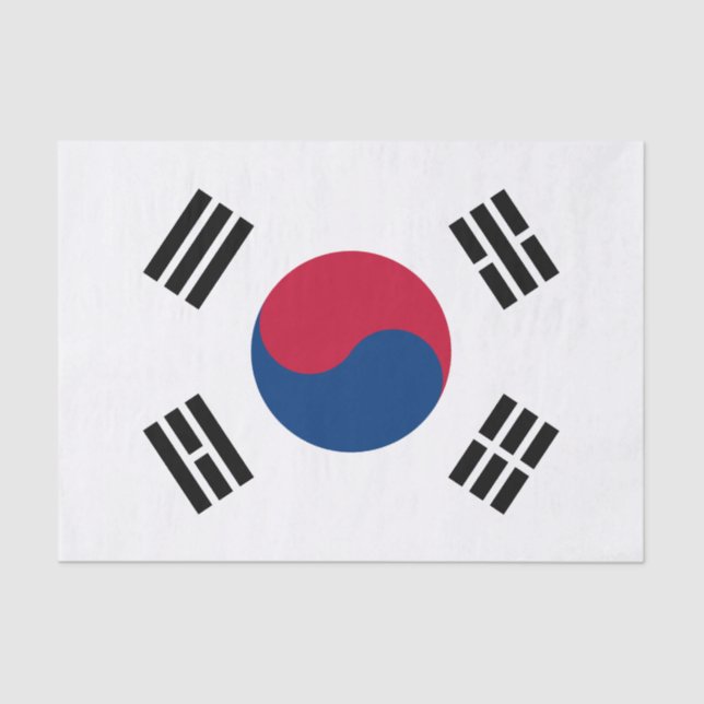 Flag of South Korea Tissue Paper (Front)
