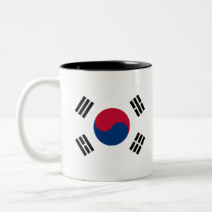 Flag of South Korea Two-Tone Coffee Mug