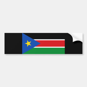 Flag of South Sudan (Africa) Bumper Sticker