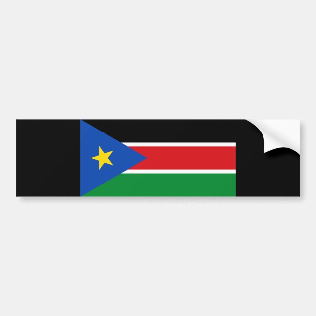 Flag of South Sudan (Africa) Bumper Sticker (Front)