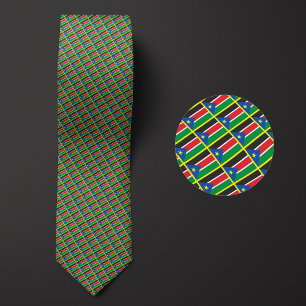 Flag of South Sudan Pattern Tie