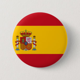 Flag of Spain 6 Cm Round Badge
