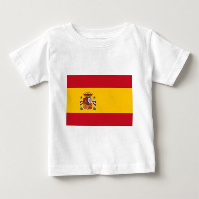 Flag of Spain Baby T-Shirt (Front)