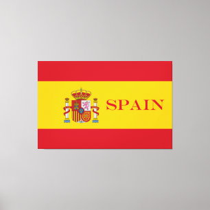 Flag of Spain - Bandera de Espana Canvas Print