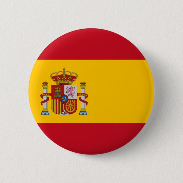 Flag of Spain Bandera de España Pin Badge Button (Front)