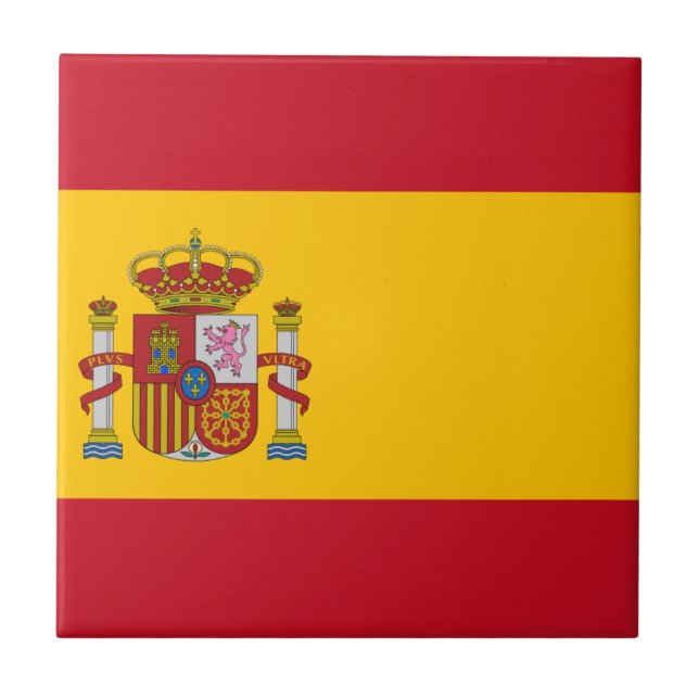 Flag of Spain - Bandera de España - Spanish Flag Tile (Front)