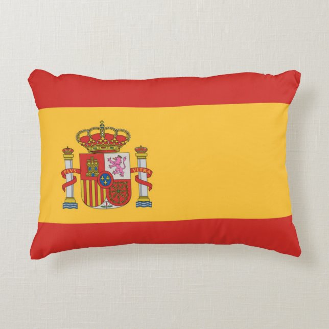 Flag of Spain Decorative Cushion (Front)