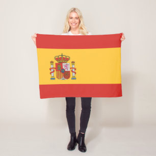 Flag of Spain Fleece Blanket