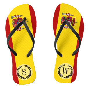 Flag of Spain Flip Flops
