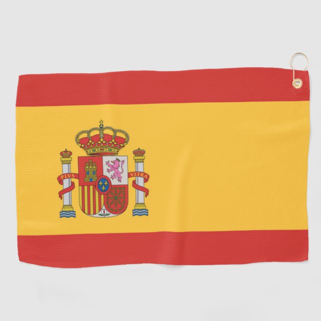 Flag of Spain Golf Towel (Horizontal)