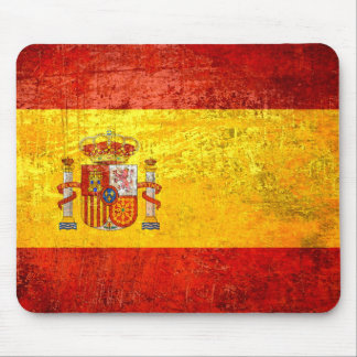 Flag of Spain Grunge Country flags Spain Mouse Mat