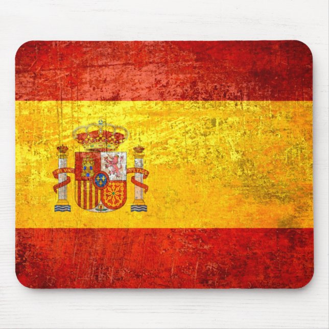 Flag of Spain Grunge Country flags Spain Mouse Mat (Front)