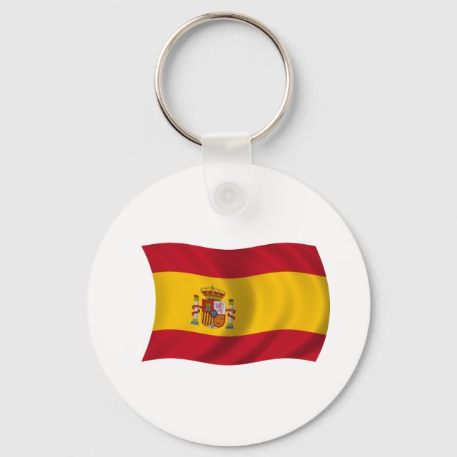 Flag of Spain Key Ring (Front)