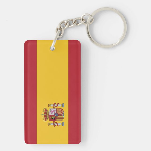 Flag of Spain Key Ring (Back)