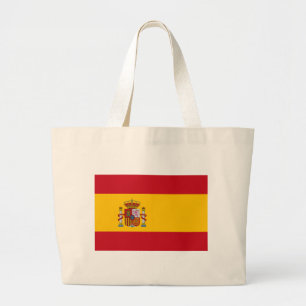 Flag of Spain Large Tote Bag