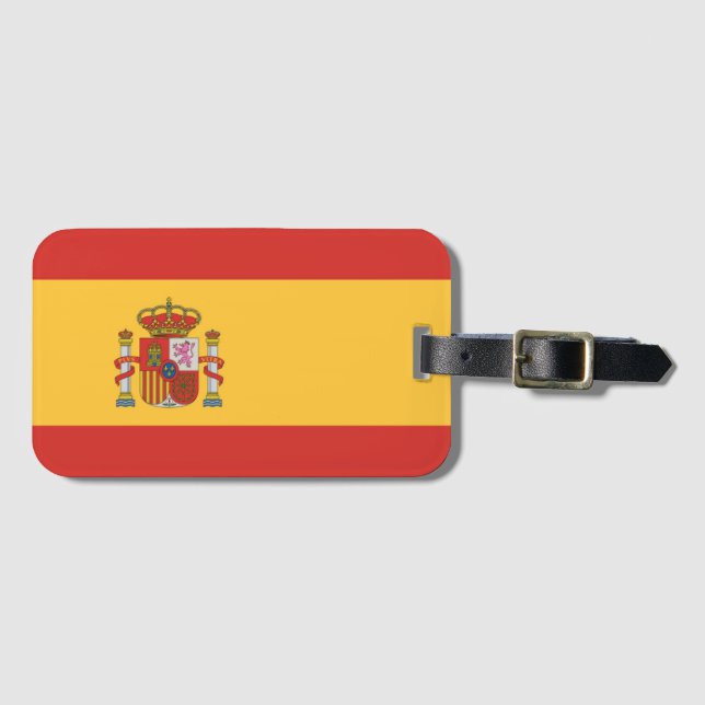 Flag of Spain Luggage Tag (Front Horizontal)