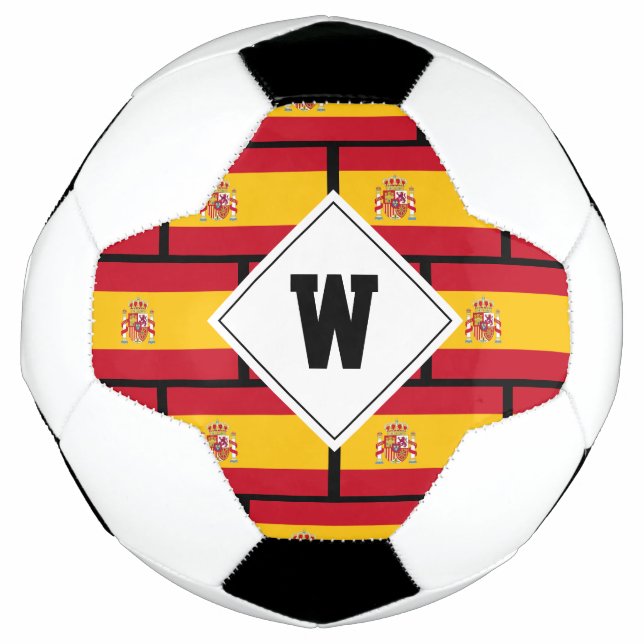 FLAG OF SPAIN Monogram Football (Front)