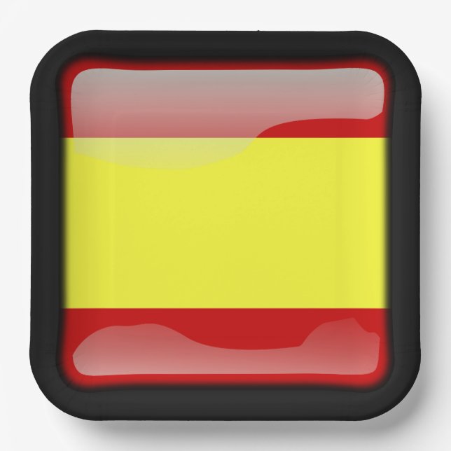 Flag_of_Spain Paper Plate (Front)