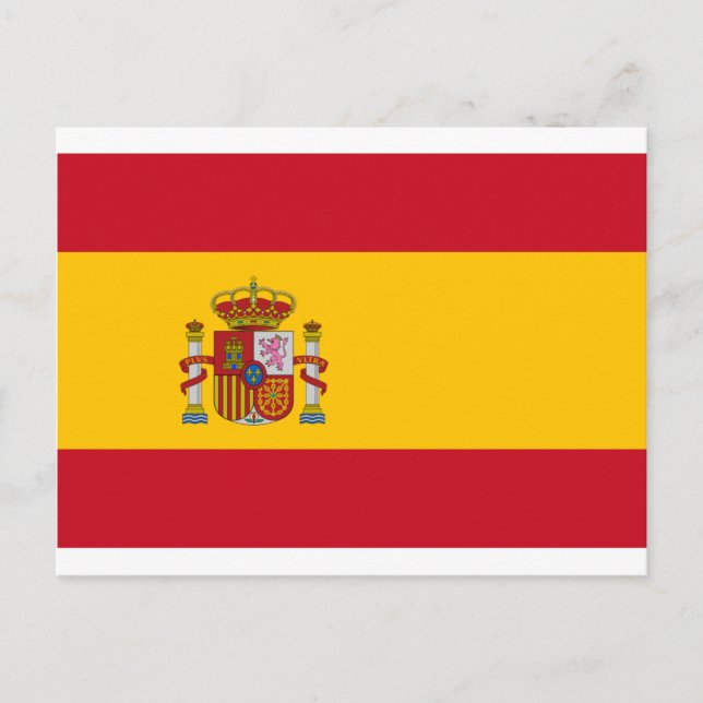 Flag Of Spain Postcard (Front)