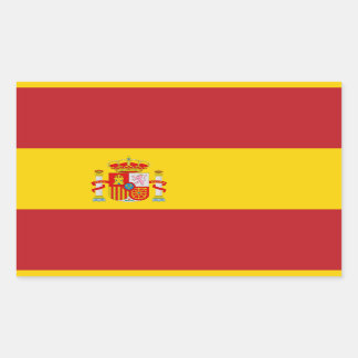 Flag of Spain Rectangular Sticker