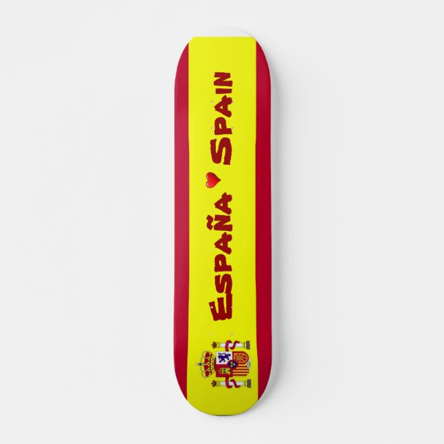 Flag of Spain Skateboard (Front)