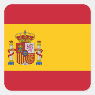 Flag of Spain Square Sticker