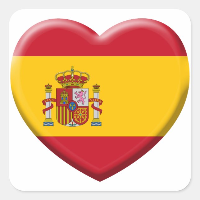 Flag of Spain Square Sticker (Front)