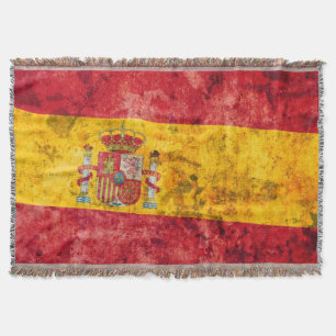 Flag of Spain Throw Blanket