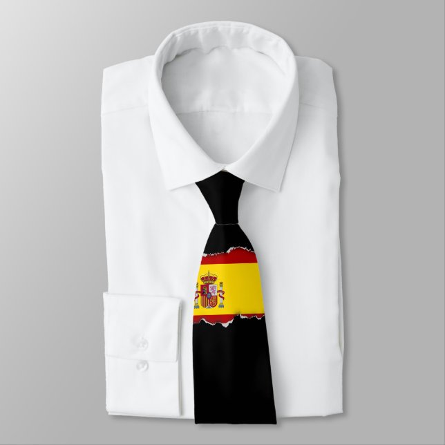 Flag of Spain Tie (Tied)