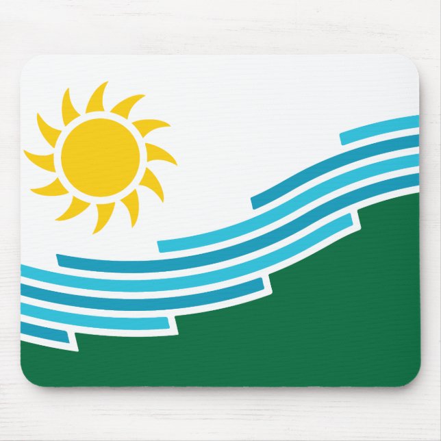 Flag of Spokane, Washington Mouse Mat (Front)
