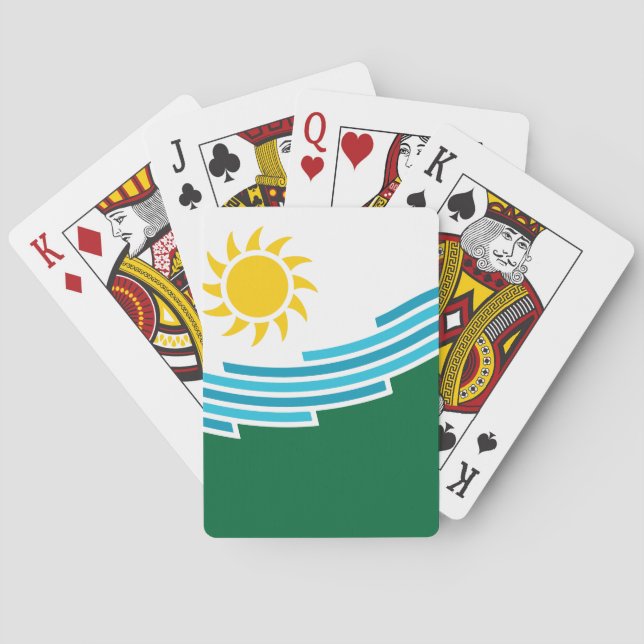 Flag of Spokane, Washington Playing Cards (Back)