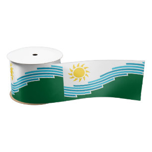 Flag of Spokane, Washington Satin Ribbon