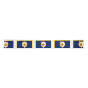 Flag of Springfield, Massachusetts Satin Ribbon
