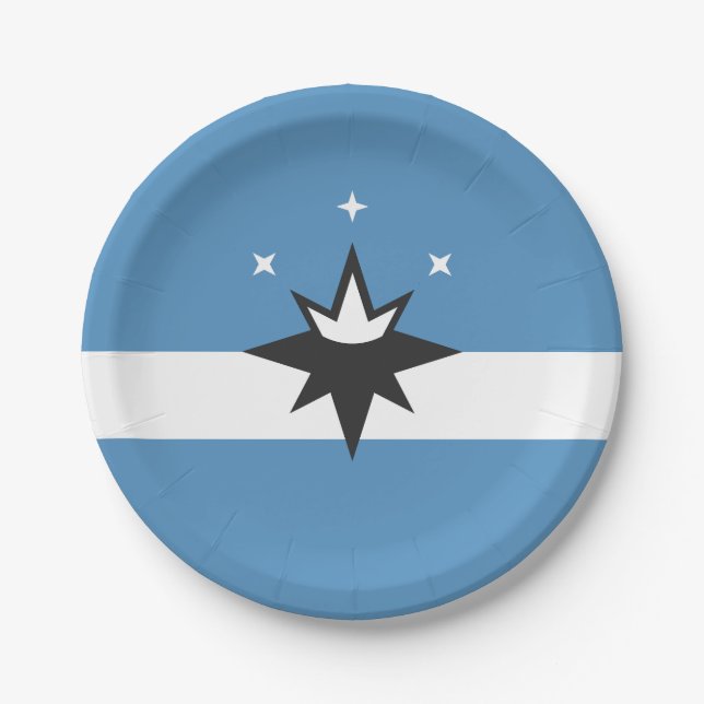 Flag of Springfield, Missouri Paper Plate (Front)