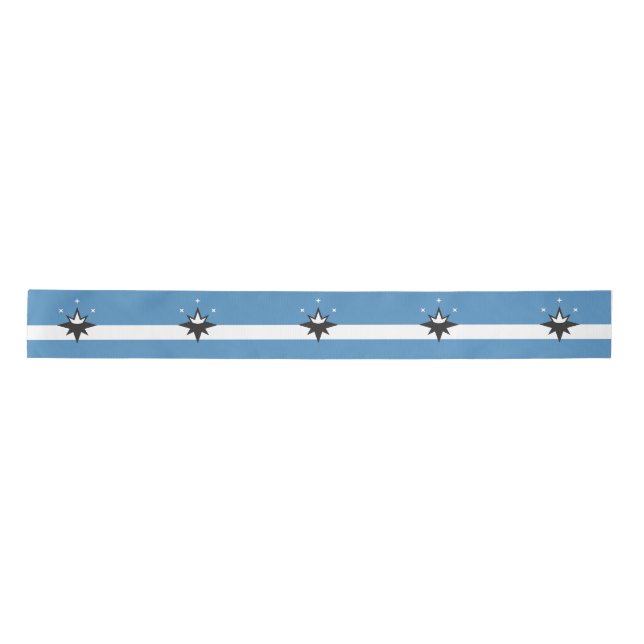 Flag of Springfield, Missouri Satin Ribbon (Front)