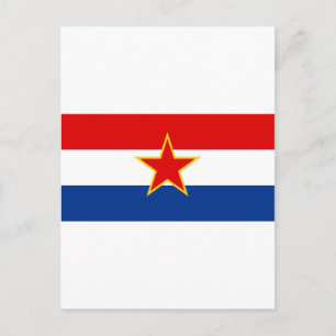 Flag of SR Croatia Postcard