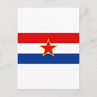 Flag of SR Croatia Postcard