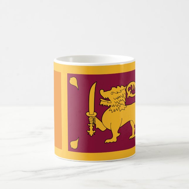 Flag of Sri Lanka Coffee Mug (Center)