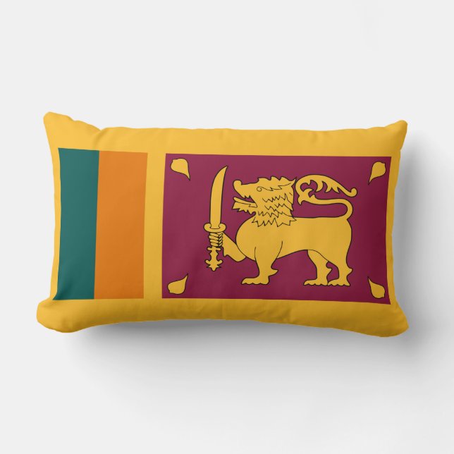 Flag of Sri Lanka Lumbar Cushion (Front)